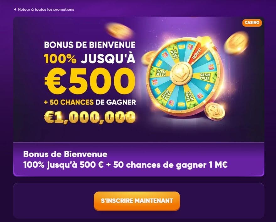 bonus bienvenue kingmaker casino
