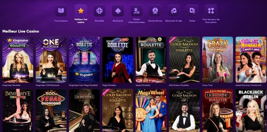 live kingmaker casino